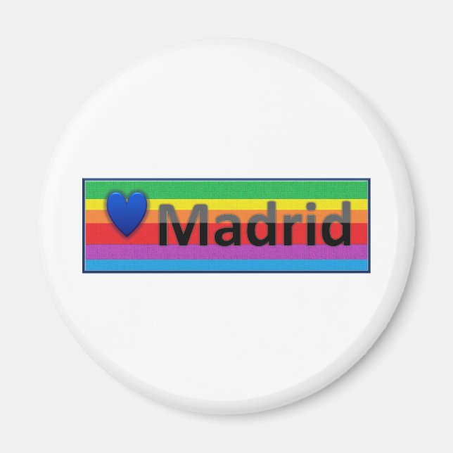 I Love Madrid Magnet (Front)