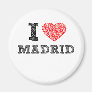 I Love Madrid Magnet