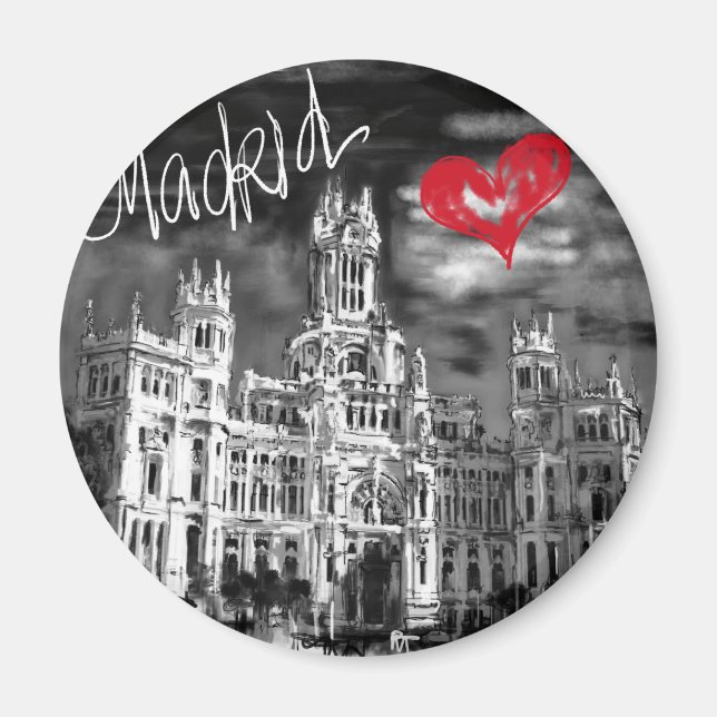 I love Madrid Magnet (Front)