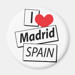 I Love Madrid Spain Magnet