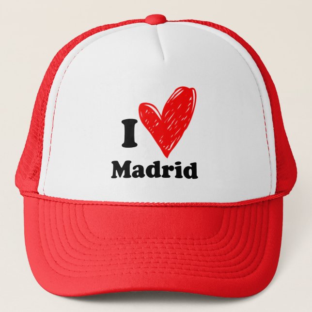 I love Madrid Trucker Hat (Front)