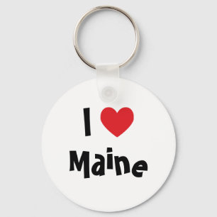 I Love Maine Key Ring