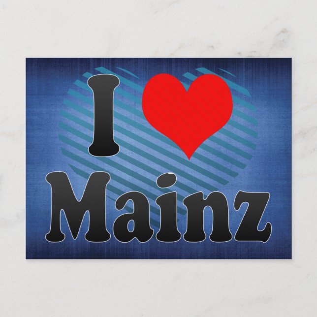 I Love Mainz, Germany Postcard (Front)