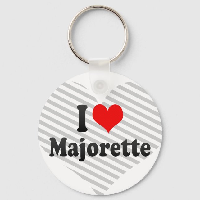 I love Majorette Key Ring (Front)