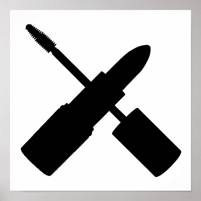 I Love Make Up Lipstick Mascara Cosmetics Makeup Poster (Front)