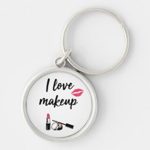 I Love Makeup Key Ring