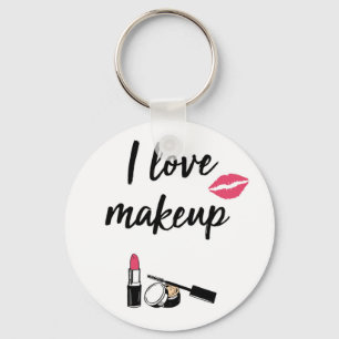 I Love Makeup Key Ring