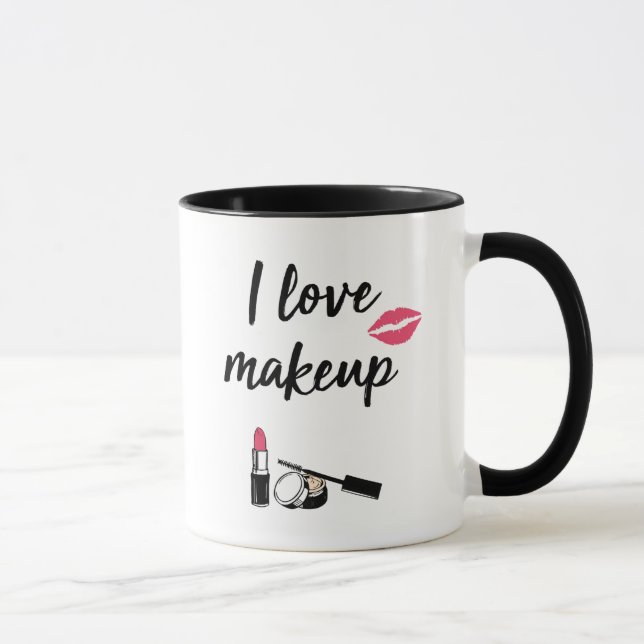 I Love Makeup Mug (Right)