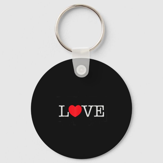 I Love Malachi Heart Family Name Malachi Groovy  Key Ring (Front)