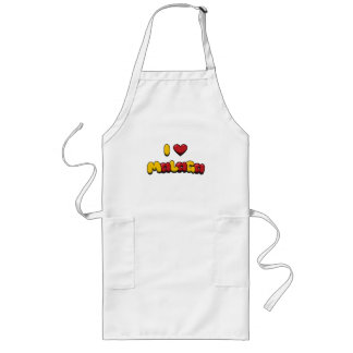 I Love Malaga Long Apron