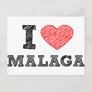 I Love Málaga Postcard