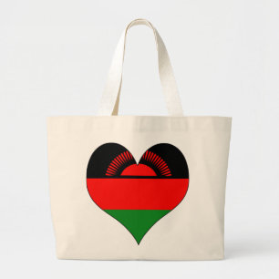 I Love Malawi Large Tote Bag