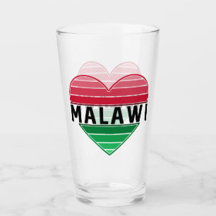 I Love Malawi, Malawian Heart Glass