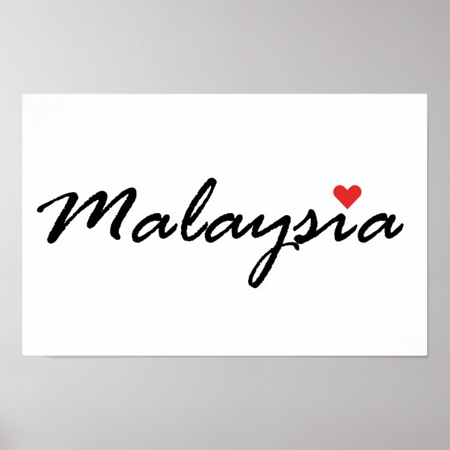I love Malaysia Poster (Front)