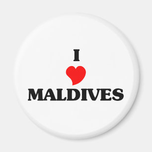 I Love Maldives Magnet