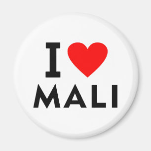 I love Mali country like heart travel tourism Magnet