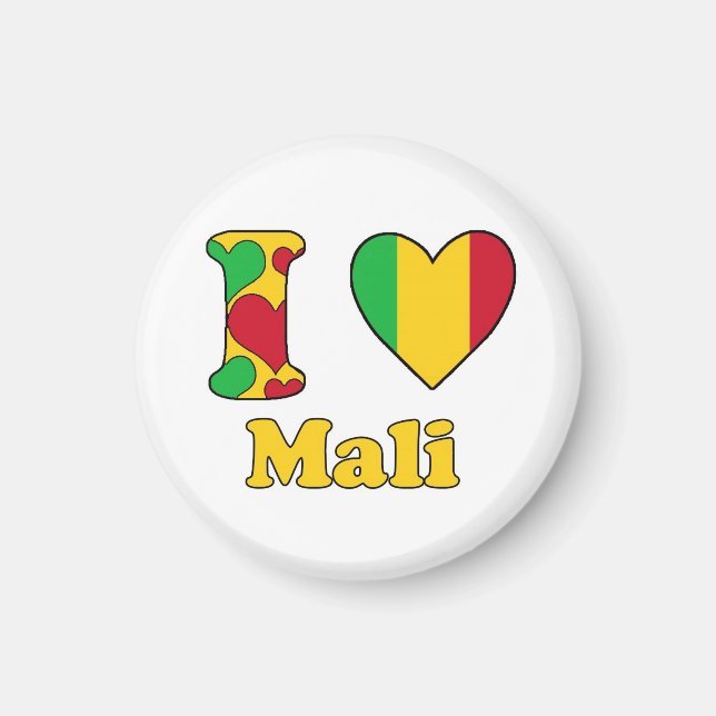 I love Mali Magnet (Front)