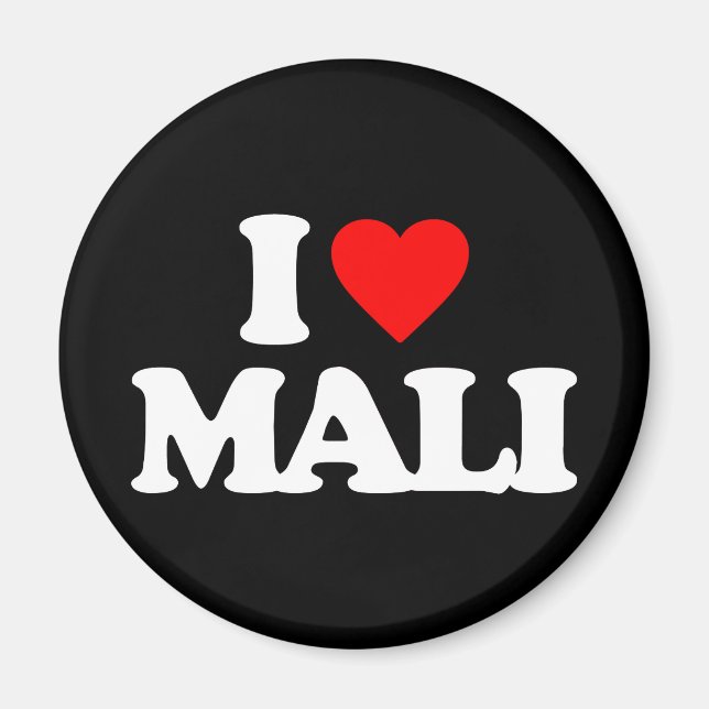 I LOVE MALI MAGNET (Front)