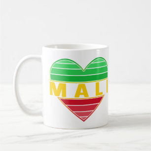 I Love Mali, Malian Heart Coffee Mug