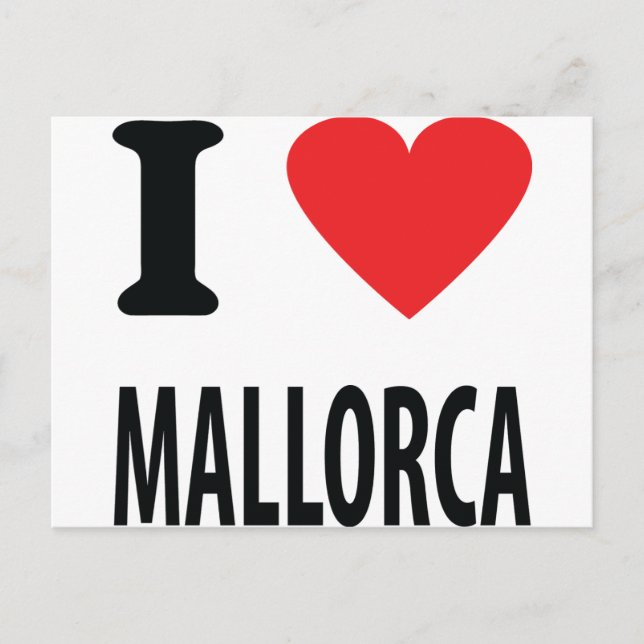 I love mallorca icon postcard (Front)