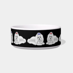I Love Maltese Dogs Pet Bowl