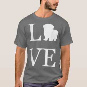 I Love Maltipoo Dog Lover White Graphic Design Pet T-Shirt