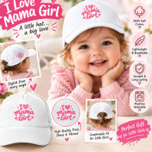 I Love Mama Girl Pink Baby Girl Hat – Cute Mummy &