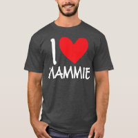 I Love Mammie Name Heart Personalised Girl Woman B