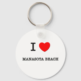 I Love Manasota Beach Florida Key Ring