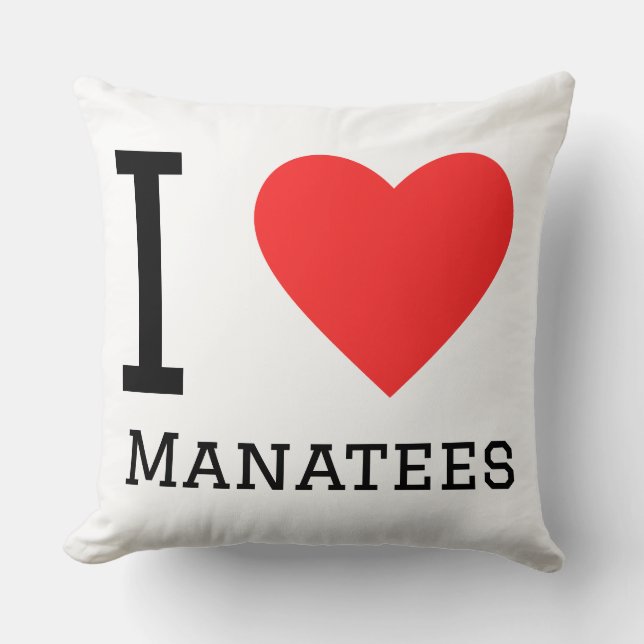 I love manatees cushion (Front)