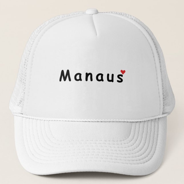 I love Manaus Trucker Hat (Front)