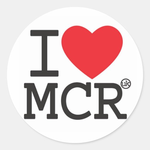 Image of I Love Manchester Classic Round Sticker
