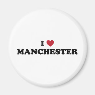 I Love Manchester New Hampshire Magnet