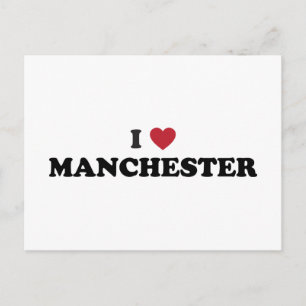 I Love Manchester New Hampshire Postcard