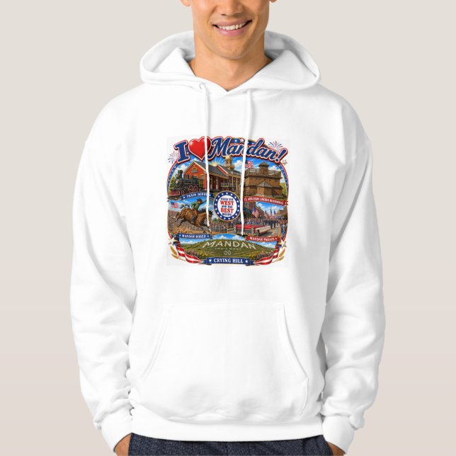 I LOVE Mandan Sweatshirt (Front)