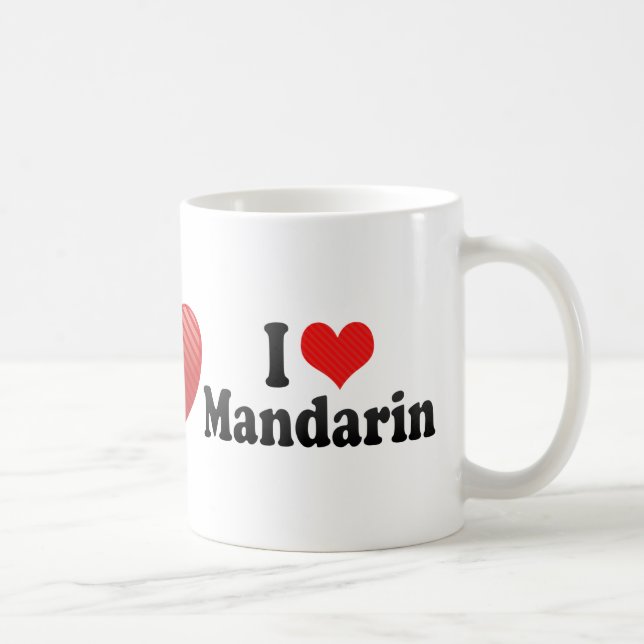 I Love Mandarin Coffee Mug (Right)