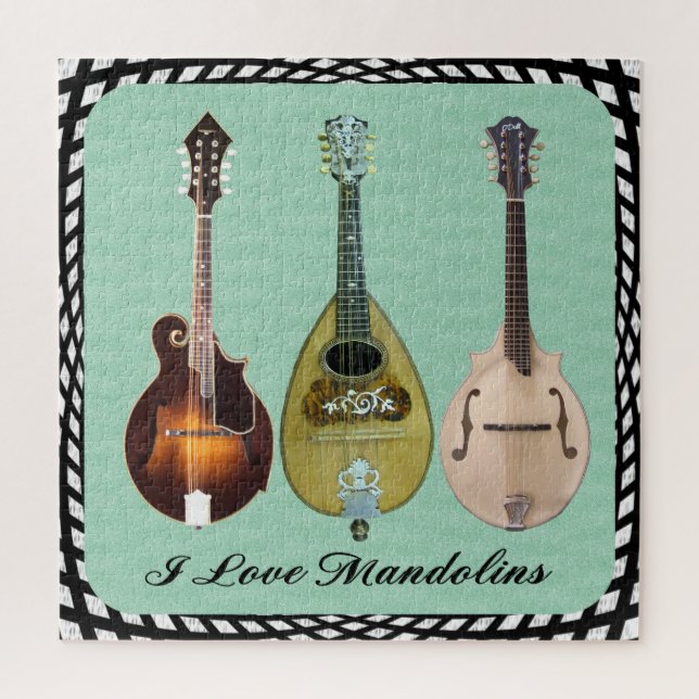 I LOVE MANDOLINS JIGSAW PUZZLE (Vertical)