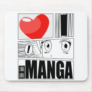 I LOVE MANGA MOUSE MAT