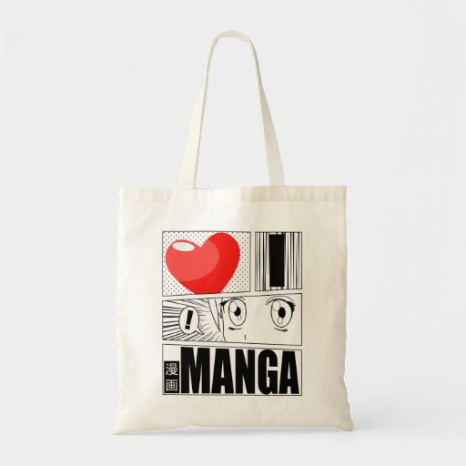 Image of I LOVE MANGA tote bag