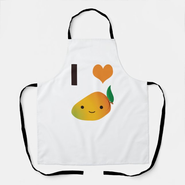 I Love Mango Apron (Front)