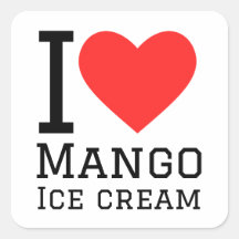 I love mango ice cream