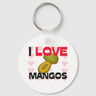 I Love Mangos Key Ring