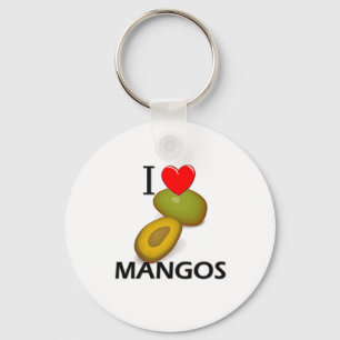 I Love Mangos Key Ring