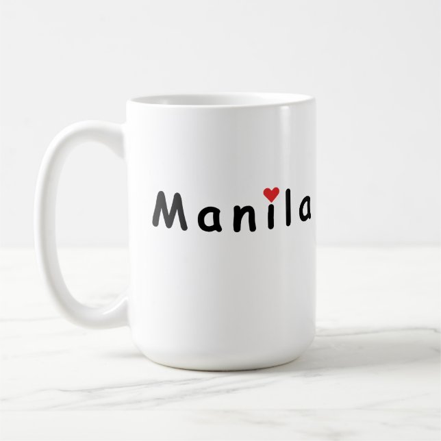 I love Manila Coffee Mug (Left)