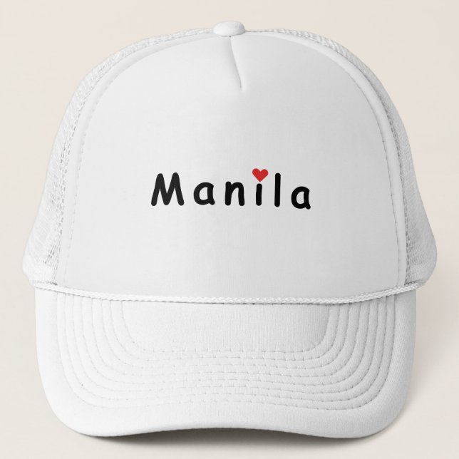 I love Manila Trucker Hat (Front)