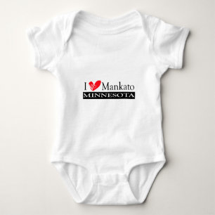 I Love Mankato Minnesota Baby Bodysuit