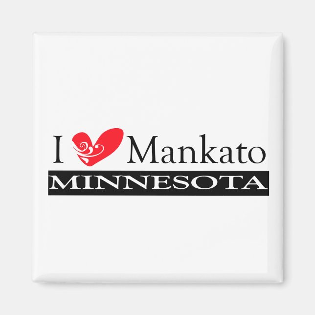I Love Mankato Minnesota Magnet (Front)