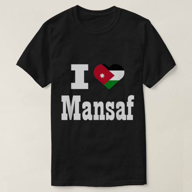 I love Mansaf foodie Jordan flag  T-Shirt (Design Front)
