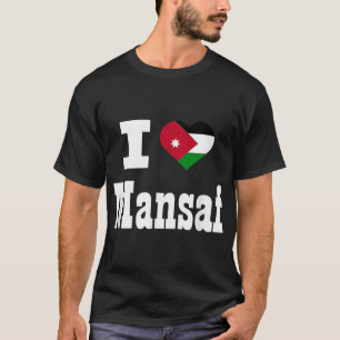 I love Mansaf foodie Jordan flag  T-Shirt