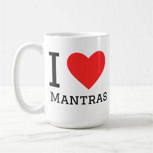 I love mantras coffee mug